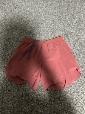 Women's Athletic Drawstring Shorts in Dusty Rose